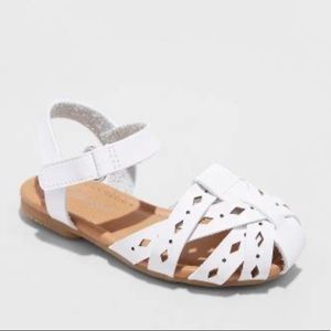 🤍 Cat & Jack Girls Elysia Huarache White Sandals